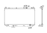 Радиатор охлаждения Honda Civic 01-05 ES, EM, EU А.T,