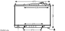 Радиатор охлаждения Nissan Pathfinder 99- M 3.5i 24V V6 O.E. 21460-0W810, 21410-0W817, 21460-4W000, 21460-4W007
